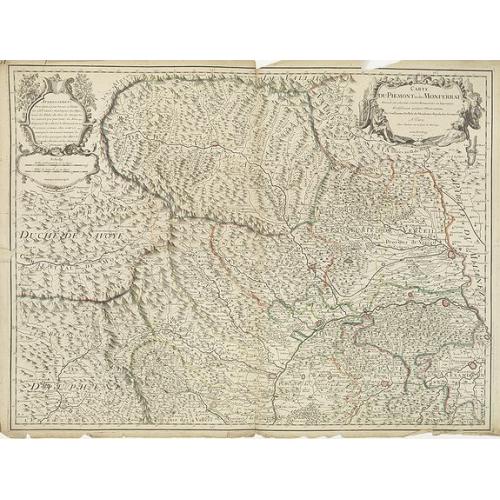 Old map image download for Carte du Piemont et du Monferrat . . .