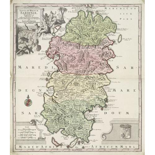 Old map image download for Insula et Regnum Sardiniae . . .