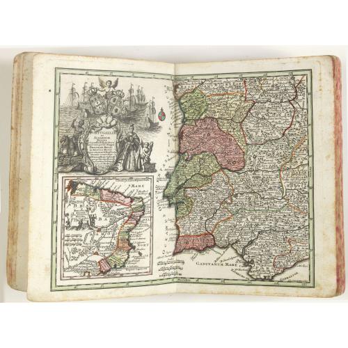 Old map image download for Atlas Minor praecipua Orbis Terrarum Imperia, Regna et Provincias Germinae Potissimum, tabellis 50 exacte delineatis fiftens usui militiae ducum ac peregrinantium maxime accommodatus opera.