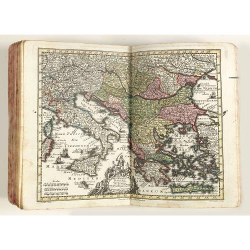 Old map image download for Atlas Minor praecipua Orbis Terrarum Imperia, Regna et Provincias Germinae Potissimum, tabellis 50 exacte delineatis fiftens usui militiae ducum ac peregrinantium maxime accommodatus opera.