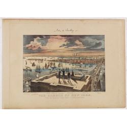 The Harbor of New York. Pont de Brooklyn.