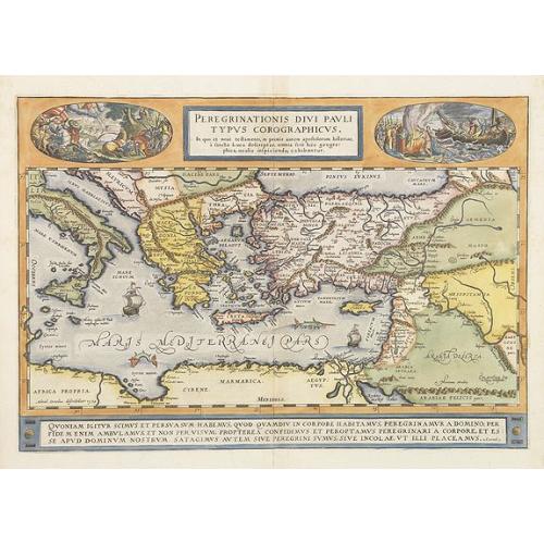 Old map image download for Peregrinationis Divi Pauli Typus Corographicus . . .