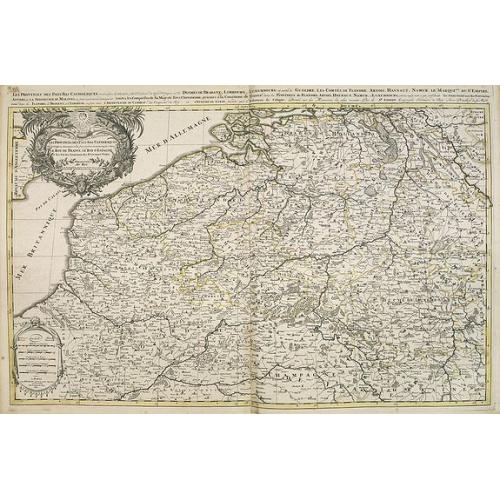 Old map image download for Les Provinces des Pays-Bas Catholiques . . . Le Roy de France, le Roy d'Espagne, et les Etats Généraux des Provinces-Unies . . .