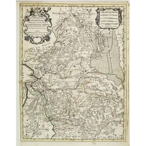Old map image download for La Seigneurerie d'Over-Yssel . . .Sallant, Twente, at Drente . . .
