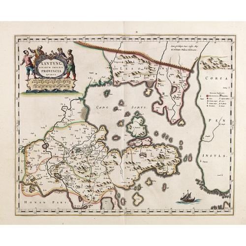 Old map image download for Xantung, sinarum imperii provincia quatra.