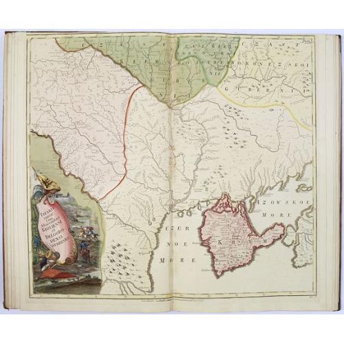 ATLAS RUSSICUS mappa una generali et undeviginti specialibus vastissimum Imperium Russicum cum adiacentibus regionibus [repeated in French].