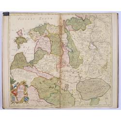 ATLAS RUSSICUS mappa una generali et undeviginti specialibus vastissimum Imperium Russicum cum adiacentibus regionibus [repeated in French].