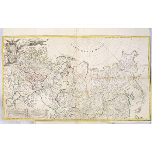 Old map image download for ATLAS RUSSICUS mappa una generali et undeviginti specialibus vastissimum Imperium Russicum cum adiacentibus regionibus [repeated in French].