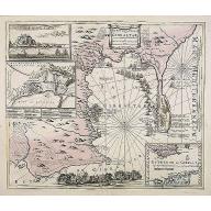 De Haven en Straat von Gibraltar, Niewlyks getekend, en in`t licht gebracht door Johannes Covens en Cornelis Mortier tot Amsterdam.