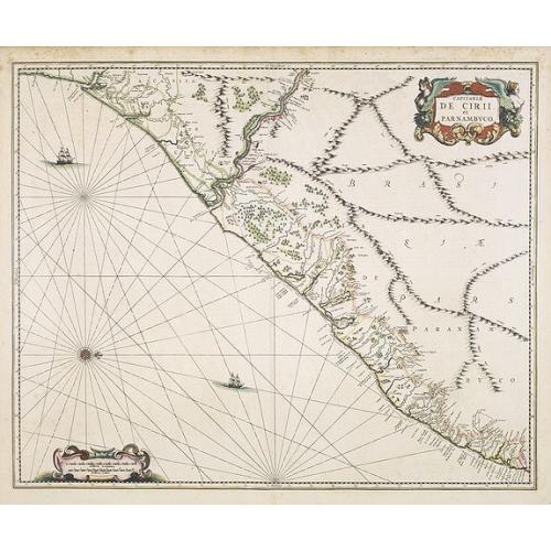 Old map image download for Capitaniae de cirii et Parnambuco.