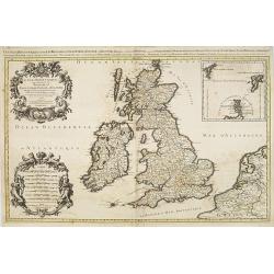 Image download for Les Isles Britanniques qui contiennents les- Royaumes, d' Angleterre, Escosse, et Irland.