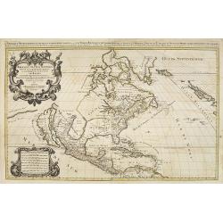 Amerique Septentrionale divisée en ses principales parties. . .1692. [California as an Island]