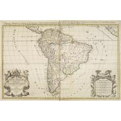L'Amerique meridionale divisée en ses principales parties ou sont distingués les vns des autres les estats suivant qu'ils appartiennent présentement aux François, Castillans, Portugais, Hollandois, &c