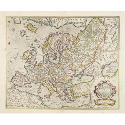 Old map image download for Europa, ad magnae Europae Gerardi Mercatoris. . .