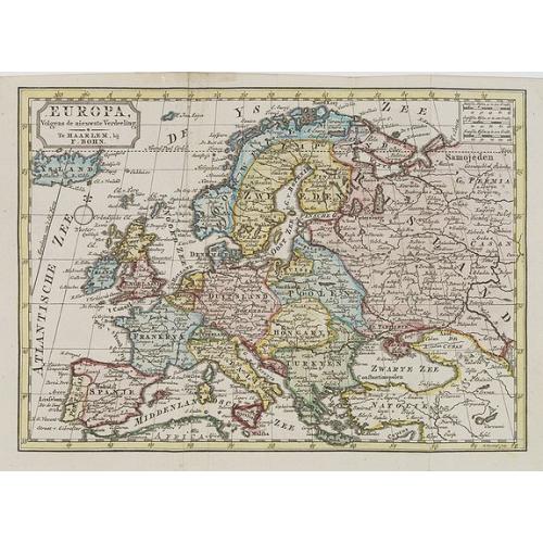Old map image download for Europa volgens de nieuwste verdeeling.