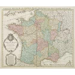 Carte De France Dressée pour l'usage du Roy. . .