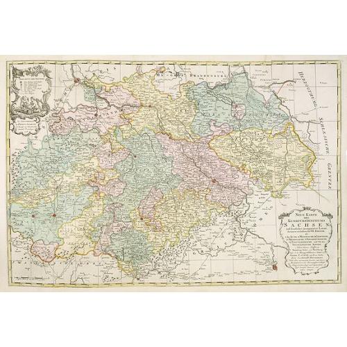 Old map image download for Neue Karte des Kuhrfürstenthums Sachsen. . .