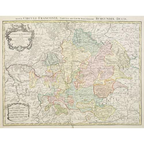 Old map image download for Le Cercle de Franconie divisé en tous les états qui le composent. . .