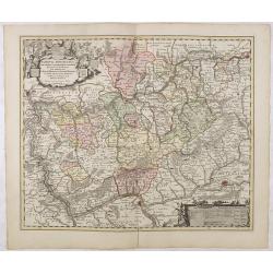 Nassovia Principatus Cum omnibus ei pertinentibus Comitatibus Dominiis ac Praefecturis ut et Confiniis intra Lahnun, Rhenum, et Moenum Flumina, ad situm verum exacte delineatus a Joh. Jac. Stetter. U.J.L. Idstenio-Nassovio . . .