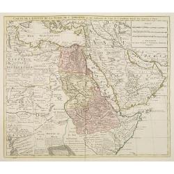 Carte de l'Egypte de la Nubie de l'Abissinie. . .