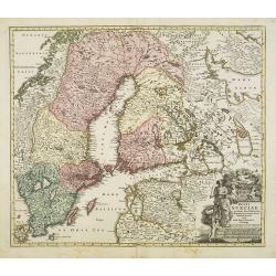 Regni Sueciae in omnes suas Subjacentes Provincias accurate divisi Tabula Generalis. . .