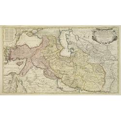 Regnum Persicum Imperium Turcicum in In Asia Russorum Provinciae ad Mare Caspium. . .