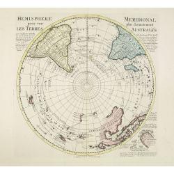 Hemisphere meridional pour voir plus distinctement les terres australes. . .