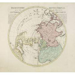 Hemisphere septentrional pour voir plus distinctement les terres arctiques. . .