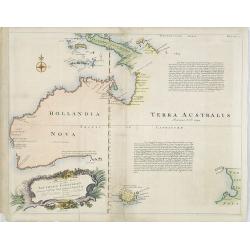 A Complete Map of the Southern Continent Survey'd by Capt. Abel Tasman & depicted by Order of the East Indian Company in Holland In The Stadt House at Amsterdam.