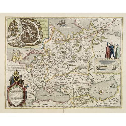 Old map image download for Tabula Russiae ex autographo, quod delineandum curavit Foedor filius Tzaris Borois desumta .... MDCXIIII
