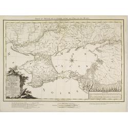 Carte du Gouvernement de Tauride, comprenant la Krimée et les pays voisins: dressée principalement d'après la carte faite sur les lieux pour le voyage de S.M. l'impératrice de Russie. . .