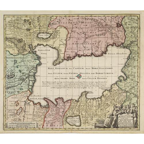 Old map image download for Nova et accuratissima Maris Caspii. . .