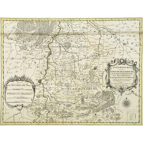 Old map image download for Le Limbourg ou font le duche de Limbourg. . .