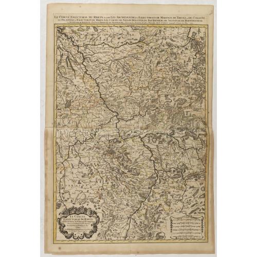 Old map image download for Le cercle eslectoral du rhein. . .