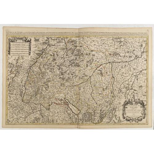 Old map image download for Le cercle de Souabe. . .