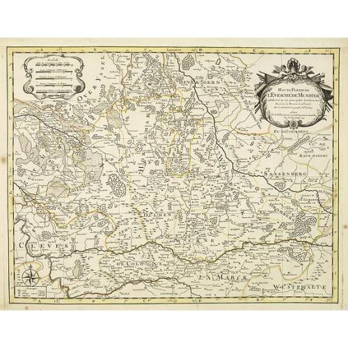 Old map image download for Haute partie de l'evesche de Munster. . .
