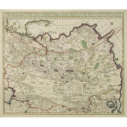 Old map image download for Tartaria, sive magni chami imperium ex credendis. . .