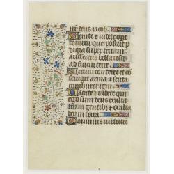 Leaf on vellum from a manuscript Book of Hours, use of Rome.