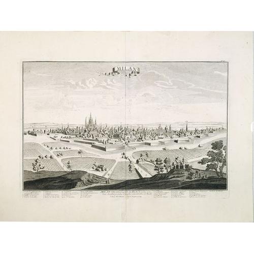 Old map image download for Milan. Ville forte, Capitale du Duché de même nom, l'une des plus grandes des des plus considérables de l'Italie.