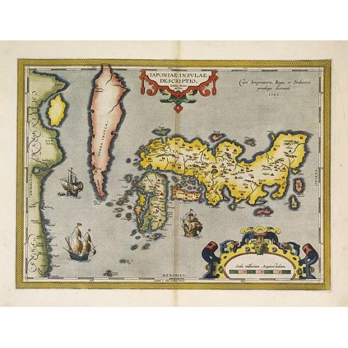 Old map image download for Japoniae insulae descriptio.