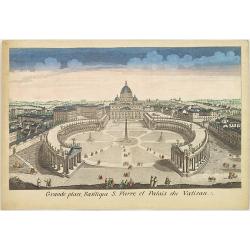 Grande place, Basilique S. Pierre et Palais du Vatican.