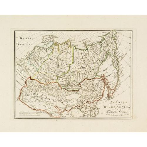 Old map image download for La Siberia o sia Russia Asiatica e la Tartaria Cinese . . .