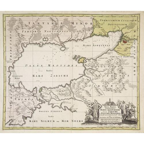 Old map image download for Maris Assoviensis vel de Zabache et Paludis Maeotidis. . .