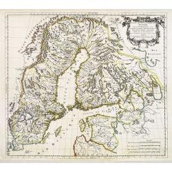 Estats de la Couronne de Suede dans la Scandinavie, ou Sont Suede, Gotlande, Lapponie Suedoise, Finlande, Ingrie et Livonie Subdivisées en leurs Provinces . . .