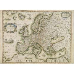 Carte de L'Europe, corrigée et augmentée desus toutes les autres cy ..