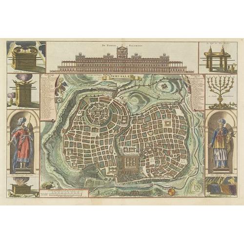 Old map image download for Jerusalem.