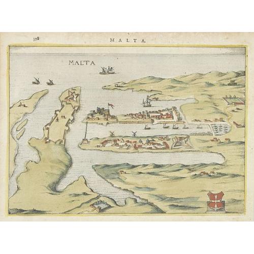 Old map image download for Malta.