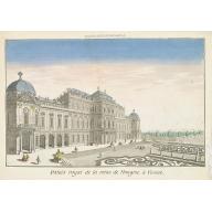 Old map image download for Palais royal de la reine de Hongrie à Vienne.