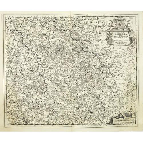 Old map image download for Regnum Bohemia.. Silesia.. Moravia, et Lusatia..