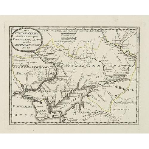 Old map image download for Des Russischen Reiches Statthalterschaften Neurussland, Asow, und das Oestliche Nogay